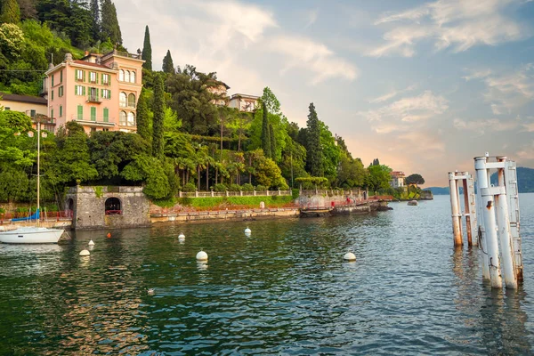 Talya Tatil Italya Varenna Lago Como Güzel Göl Bir Görünüm — Stok fotoğraf