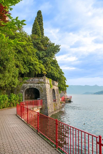 Férias Itália Uma Visão Lago Mais Bonito Itália Varenna Lago — Fotografia de Stock