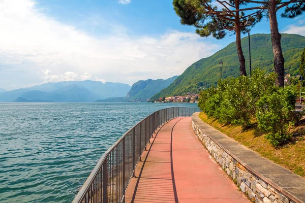 Férias Itália Uma Visão Lago Mais Bonito Itália Varenna Lago — Fotografia de Stock