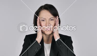 İşkadını el hareketi baş ağrısı, stres portresi