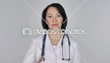 Bize ulaşın, jest Bayan doktor tarafından ara