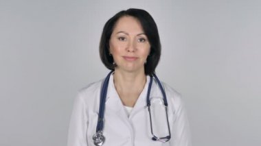 Portre, Bayan Doktor kabul etmek için Evet kafa sallayarak