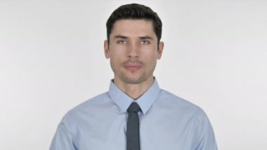 Memnun işadamı Tamam işareti el hareketi