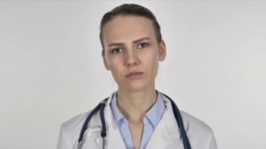 Hayır, Bayan Doktor reddetmek ve inkar için parmak sallayarak