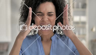 Bağırma, Öfke Afrikalı Kadın Screaming