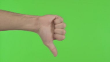 Yeşil Renk Anahtarında Başparmaklar Aşağı
