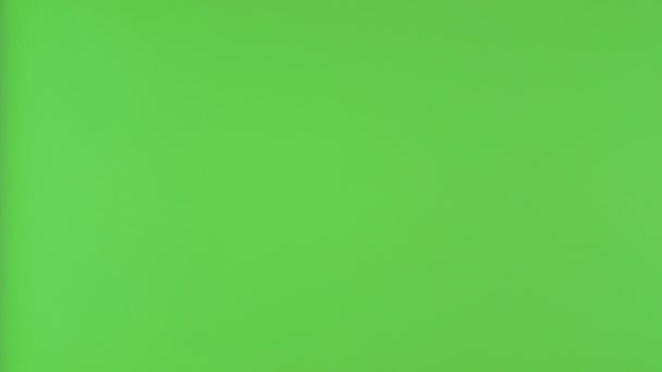 Pointing with Finger, Green Chroma Key — Stock Video
