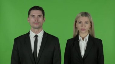 Kamera, Chroma Key bakarak Genç İş Adamları