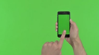 Dikey Akıllı Telefon Ekranı Kaydırma, Yeşil Renk Anahtarı