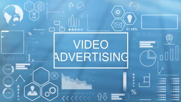 Διαφήμιση βίντεο, κινούμενα τυπογραφία — Αρχείο Βίντεο