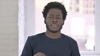 Düşünceli Afro-Amerikan Düşünen Adamın Portresi