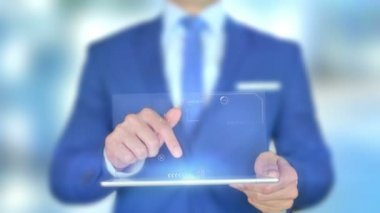 Sence yapabilir misin, Hologram Konsepti olan iş adamı?