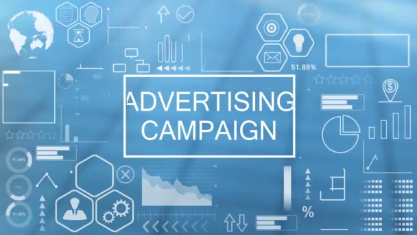 Kampania reklamowa, Typografia animowana — Wideo stockowe
