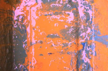 turuncu arka plan yağlıboya