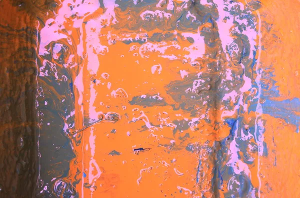 Абстрактный Оранжевый Фон Масляных Красок — стоковое фото