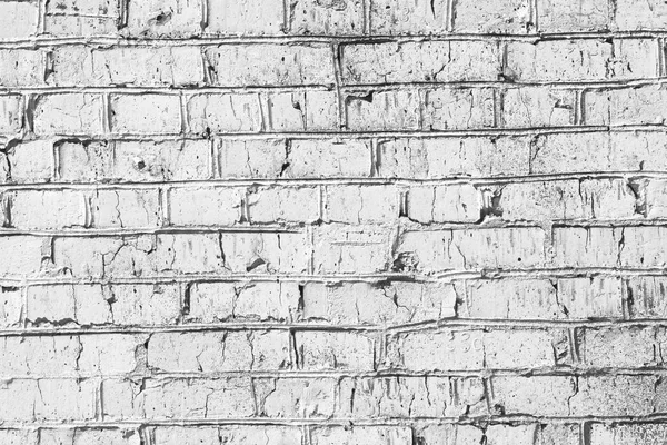 Černé Bílé Fotografie Cihlové Stěně Loft Stylu Jako Abstraktní Černé — Stock fotografie