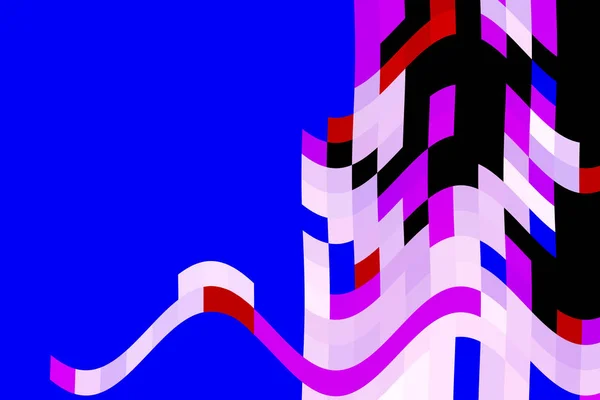 Färgglad Abstrakt Bakgrund Med Vågliknande Geometriska Mönster — Stockfoto