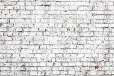 Kırmızı tuğla, modern tasarım iç oda, bar ve restoran için çatı katı tarzında beyaz boyalı duvar eski yapılmış