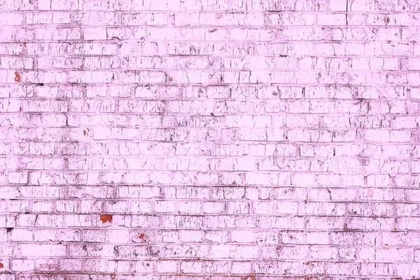 レトロなスタイルで古いレンガの壁から珍しい明るい飽和抽象的な紫色の背景 — ストック写真