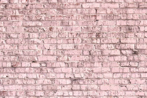 Ongewone Heldere Verzadigde Abstracte Roze Achtergrond Van Oude Bakstenen Muur — Stockfoto