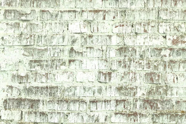 Stary Shabby Wall Zielony Kolor Cegły Jako Streszczenie Stylu Loft — Zdjęcie stockowe