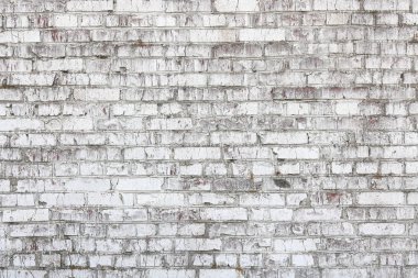 Kırmızı tuğla, modern tasarım iç oda, bar ve restoran için çatı katı tarzında beyaz boyalı duvar eski yapılmış