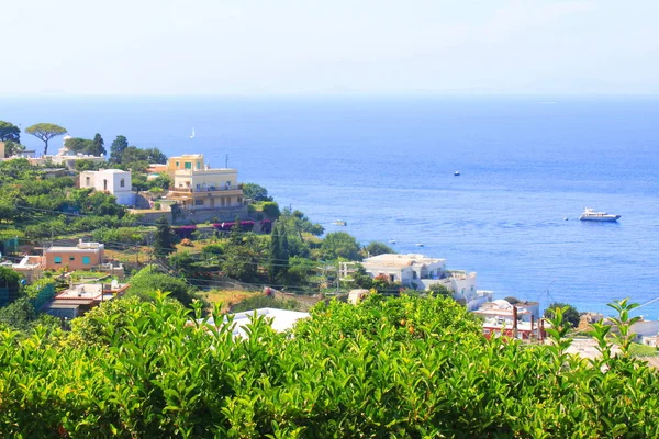 Capri Island Summer Day Italy Europe Mediterranean Sea — Stock Photo, Image