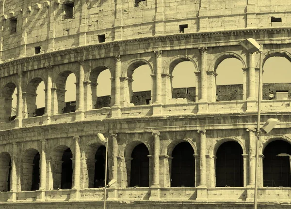 Roma Colosseum Flavian Amfitiyatro Closeup Talya Avrupa — Stok fotoğraf