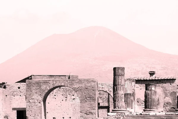 Foto Abstracta Ruinas Antiguas Pompeya Nápoles Italia —  Fotos de Stock