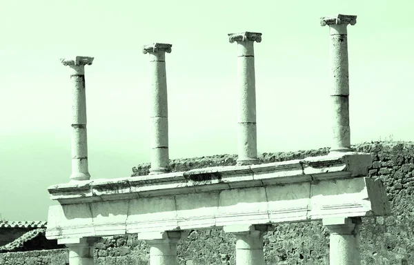 Foto Abstracta Ruinas Antiguas Pompeya Nápoles Italia — Foto de Stock