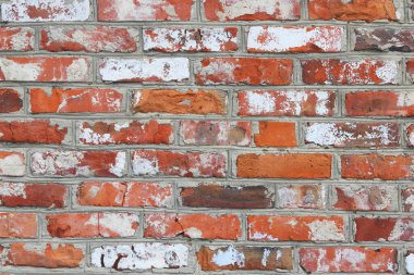 Farklı dokuya sahip güzel kırmızı tuğla arka plan