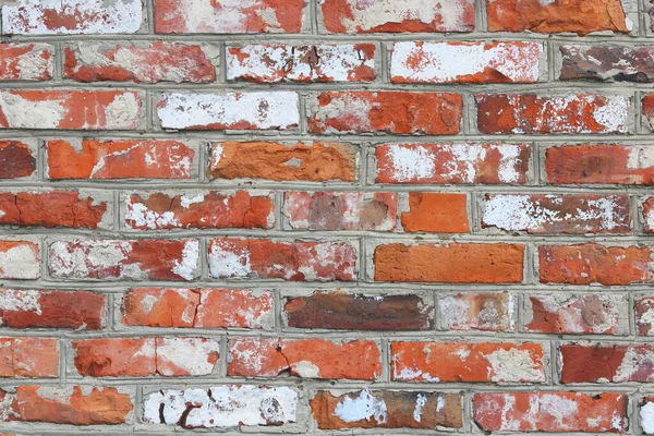 Farklı Dokuya Sahip Güzel Kırmızı Tuğla Arka Plan — Stok fotoğraf