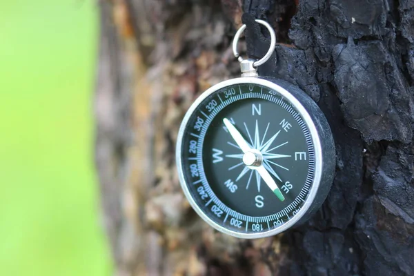 Compass Natural Background Symbol Tourism Travel Outdoor Activities — Stock Photo, Image