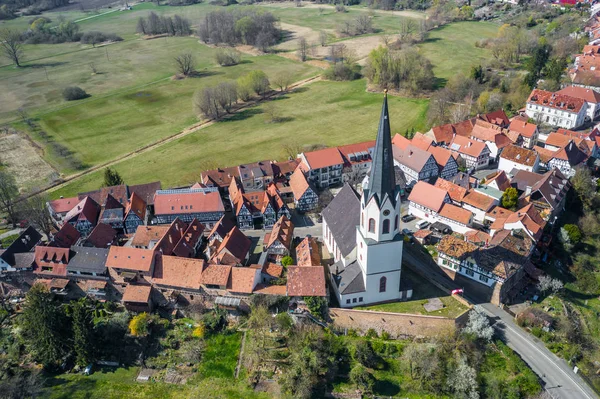 Luftaufnahme des Dorfjockgrims — Stockfoto