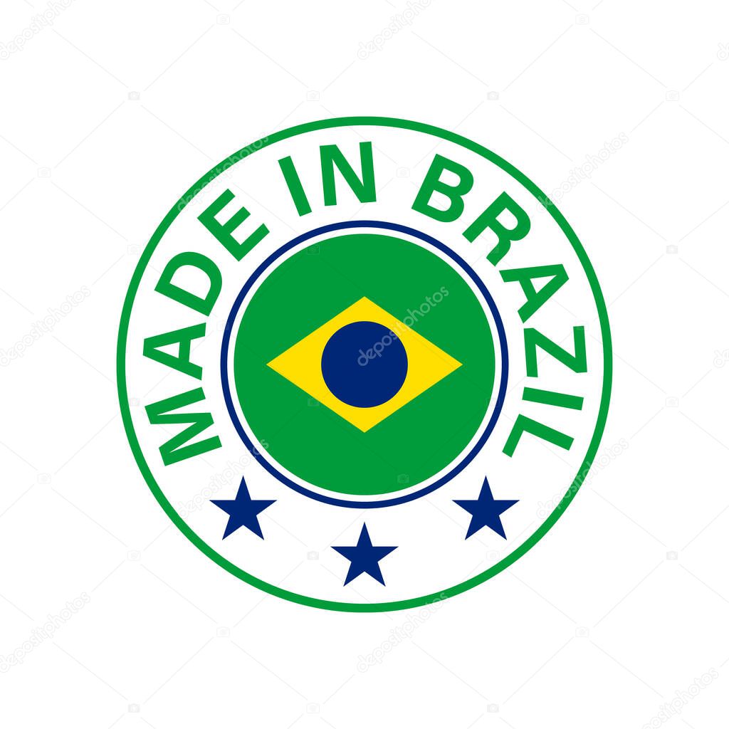 Made In Brazil Round Brazil Flag Vector Icon Premium Vector In Adobe Illustrator Ai Ai Format Encapsulated Postscript Eps Eps Format
