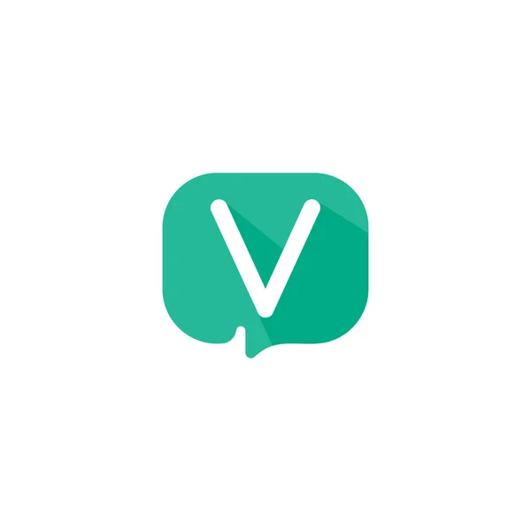 Chat Logo Talk Vector Ilustración Letra Chat Logo — Vector de stock