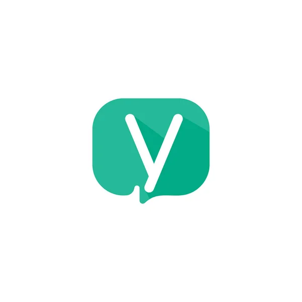 Chat Logo Talk Vector Ilustración Chat Letra Logo — Vector de stock