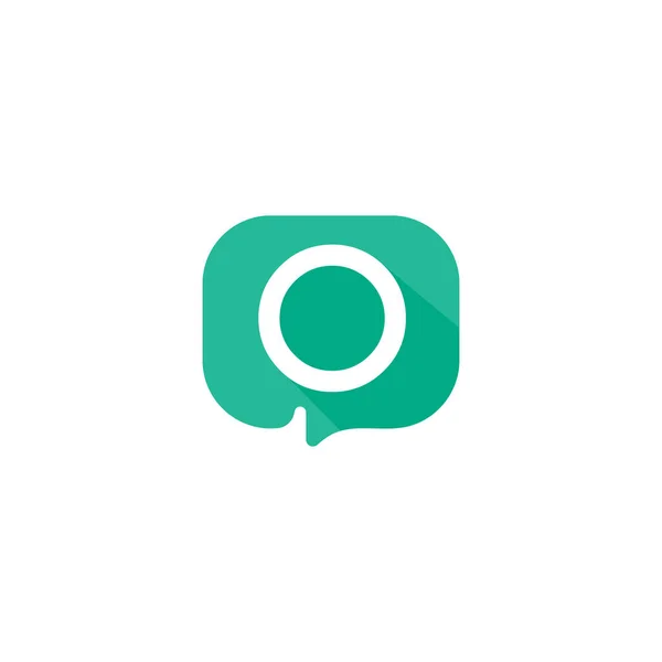Chat Logo Talk Vector Illustration Chat Letter Logo —  Vetores de Stock