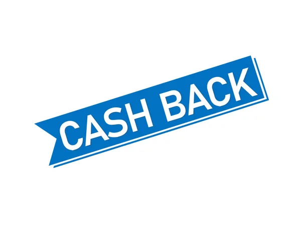 Cash Back Text Vektor Illustration — Stockvektor