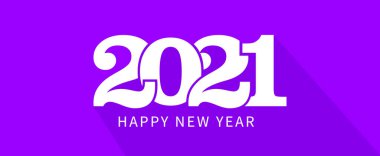 2021 Banner, mutlu yıllar 2021