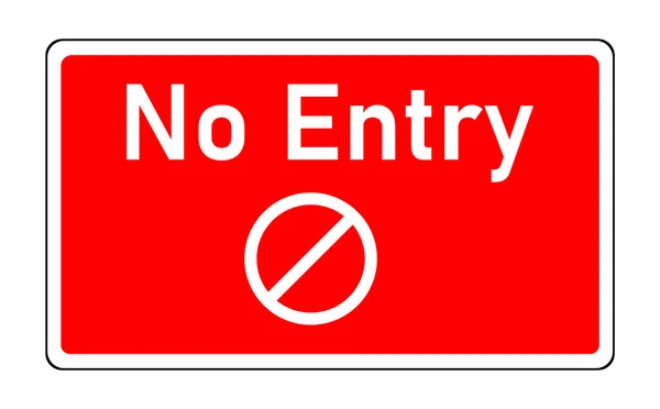 Entry Red Sign Prohibited Activities — Stock Vector