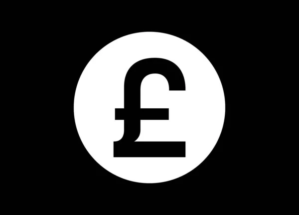 Pound Jel Szimbólum Vektor Kép — Stock Vector