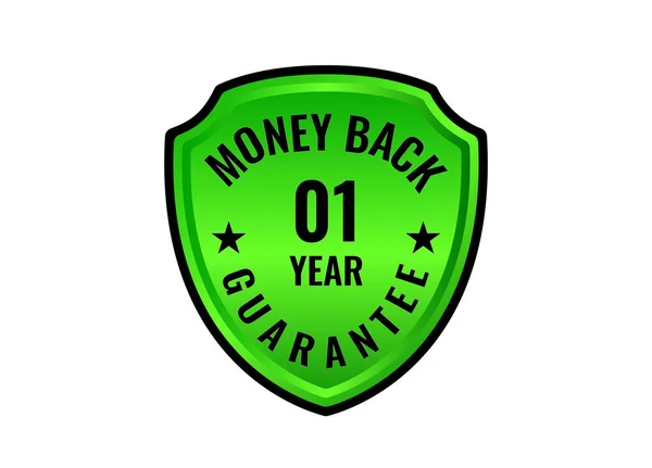 Jahr Geld Zurück Garantie Vektor Abbildung — Stockvektor