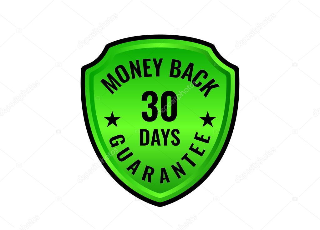 30 Days Money Back Guarantee stamp vector illustration