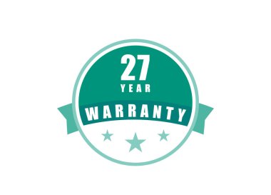 27 Yıl Garanti Resim Vektörleri