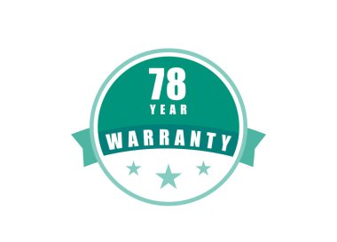 78 Yıl Garanti Resim Vektörleri