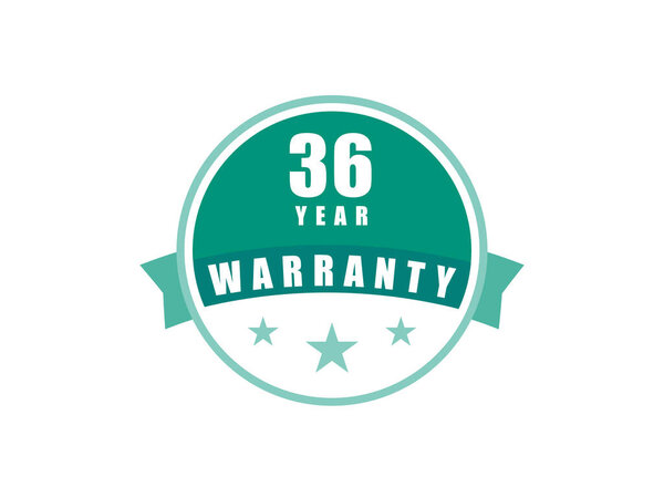 36 Year Warranty image vectors