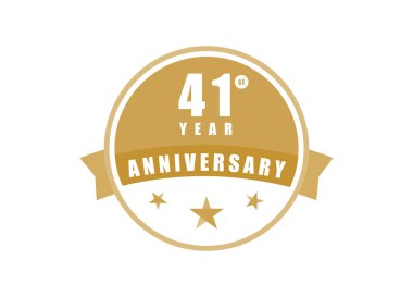 41. Yıl dönümü Zarif rozet tasarımı 