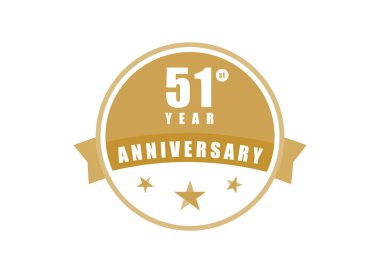 51. Yıl dönümü Zarif rozet tasarımı 