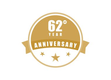 62. Yıl dönümü Zarif rozet tasarımı 